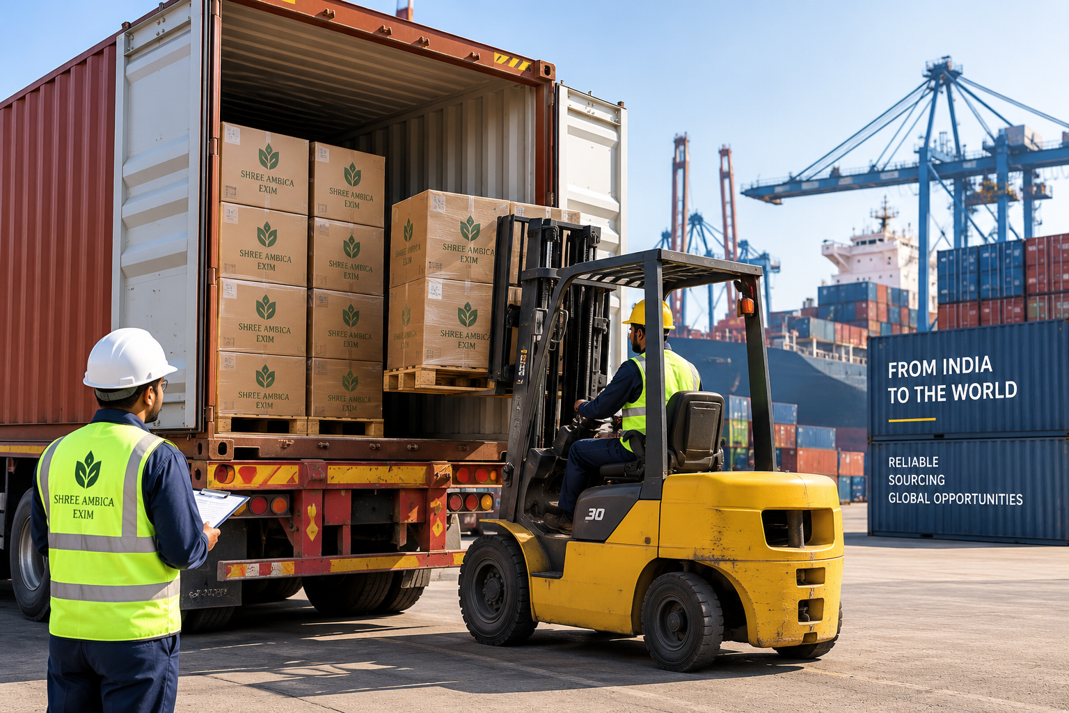 Export logistics and container handling
