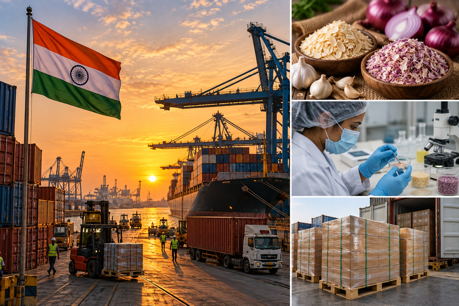 Shree Ambica Exim sourcing, Indian port, product quality and export shipments