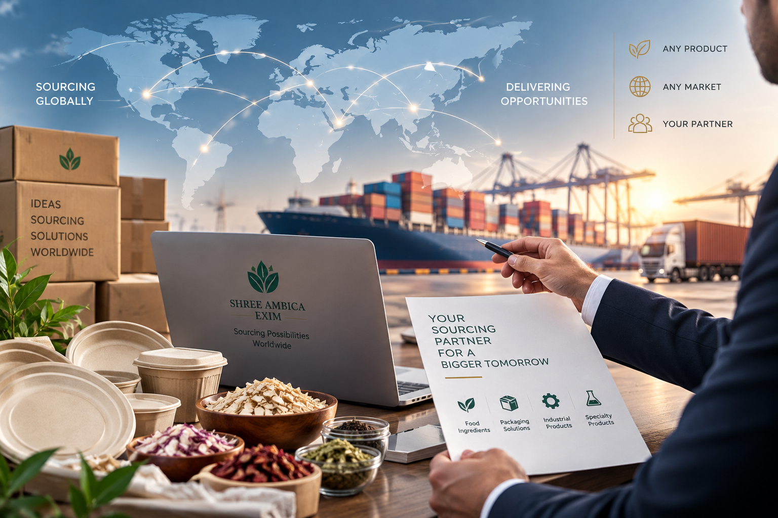Global product sourcing and export coordination